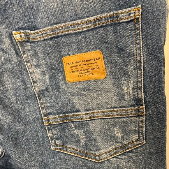 Men’s Zara Ripped Denim Jeans - Picture 8 of 9